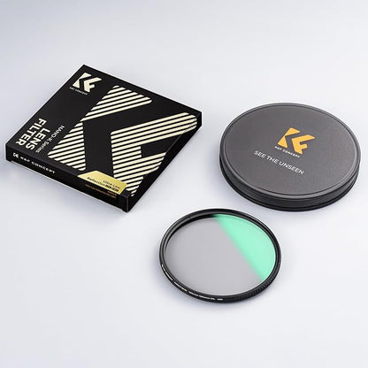 K&F CONCEPT 62mm Ultra-Low Reflectivity Polarizers Filter, 28 Multi-Layer Coatings Ultra-Slim HD Circular Polarizing Camera Lens Filter (Nano-X Series)