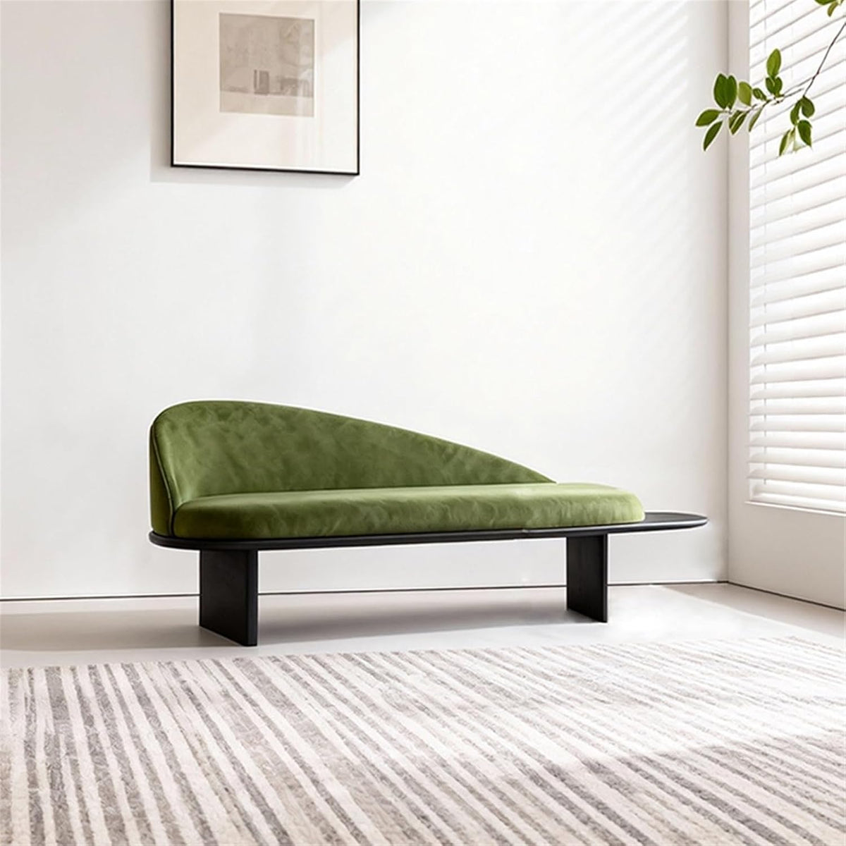 Modern Wooden Bed-end Bench in Hotel Bedroom Showroom Dressing Room Shoe-Changing with Backrest Entryway(XL)