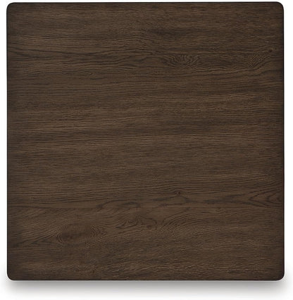Signature Design by Ashley Hannodream Modern End Table with Architectural Geometry Design, Dark Brown