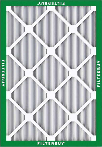 Filterbuy 17x22x2 Air Filter MERV 8 Essential Dust & Allergy Defense (5-Pack), Electrostatic Pleated HVAC AC Furnace Filters Replacement, Made in USA (Actual Size: 16.50 x 21.50 x 1.75)