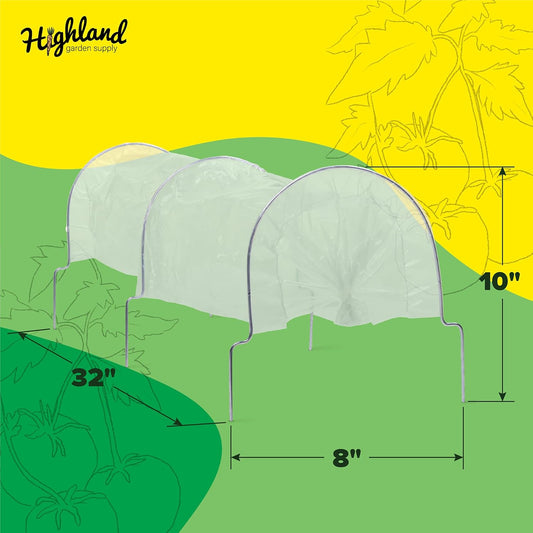 Mini Greenhouse Tunnel Poly Shade Cloth for Garden Hoops Plant Umbrella Cloche Small Greenhouse Accessories Plant Covers Hoop House Heavy Duty Garden Row Seedling Starter with Reusable Bag