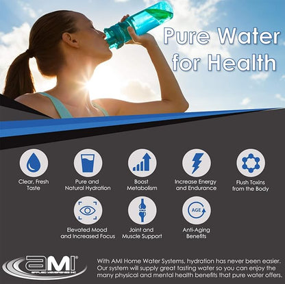 APPLIED MEMBRANES INC pH Neutralization Water Cartridge | Calcite Filter to Raise Alkalinity of Low pH Water | 4.5"x20" Filter Fits 20” Housing | H-F4220CALCITE