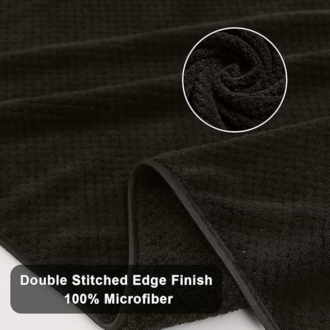 Extra Large Bath Towels Set 35x70 Inches - Dark Coffee Luxury 600 GSM Oversized Bath Sheet Towel,Ultra Soft Microfiber - Quick Dry,Highly Absorbent Shower Towels Spa Hotel Bathroom Towel Set (4-Pack)
