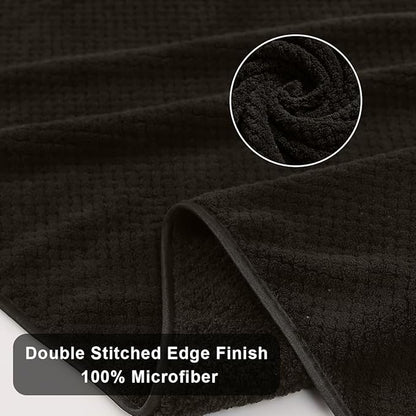Extra Large Bath Towels Set 35x70 Inches - Dark Coffee Luxury 600 GSM Oversized Bath Sheet Towel,Ultra Soft Microfiber - Quick Dry,Highly Absorbent Shower Towels Spa Hotel Bathroom Towel Set (4-Pack)
