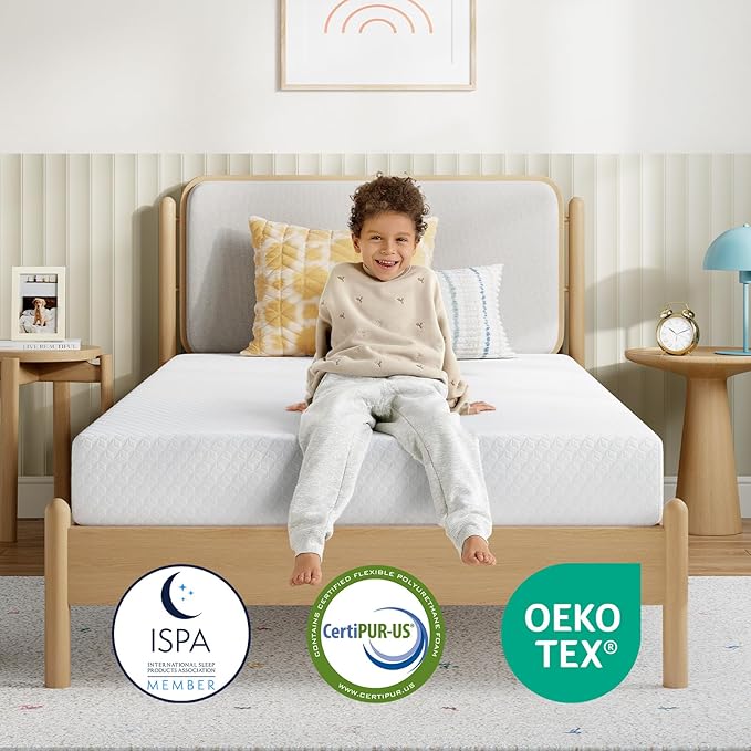 Novilla Twin Mattress 6 Inch, Twin Size Memory Foam Mattress for Kids with Breathable Comfort & High-Density Support Foam for Cool Touch & Enhanced Support Mattresses in a Box