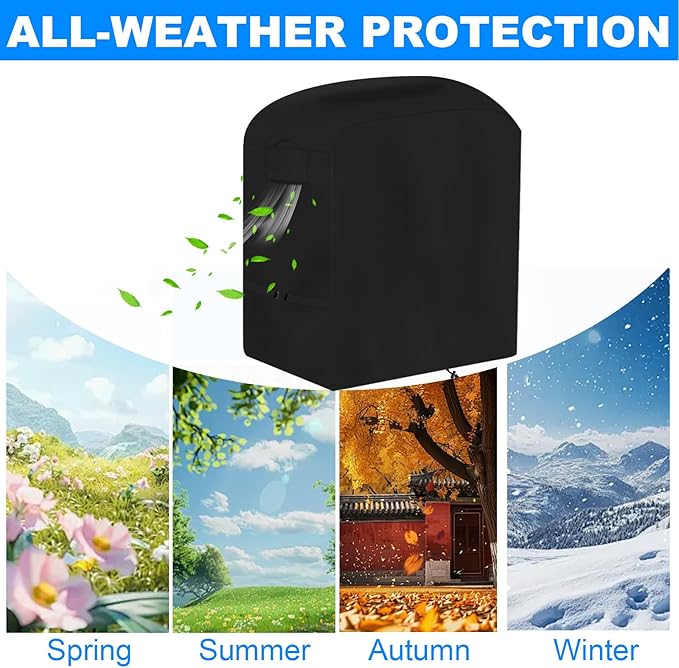 PK 300 Grill Cover,Heavy Duty 600D Oxford Covers for PK300 Grill and BBQ Smoker, Waterproof Dustproof UV Resistant Anti-Fading,Black, 35 * 15 * 32in