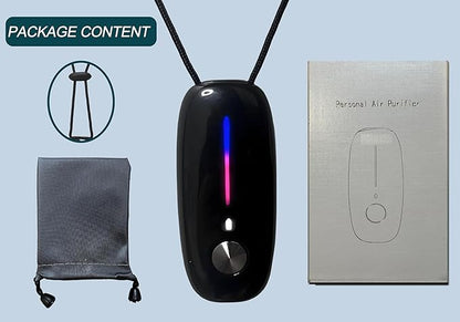 Portable Air Purifier– Wearable Personal Ionizer for Cleaner Air Necklace, Compact & Rechargeable, Ideal for Travel, Office, and Outdoor Use – 120 million Ions