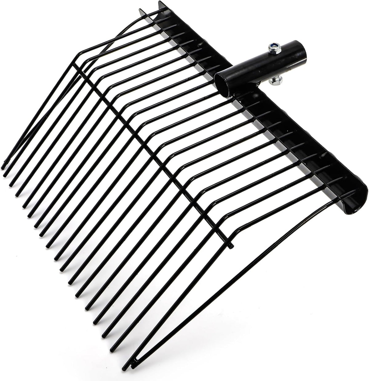 Pitch Manure Fork Head, Metal Pitch Fork for Garden, Durable Digging Fork Rake Head Replacement with Angled Tines, Stable Pitchforks Scoop for Mulch Horse Stall Picking up Hay Animal
