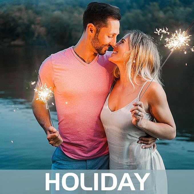 12-inch 50 Pieces Sparklers Wedding Send-Off,Suitable for Celebratory Holidays Such as Easter,Wedding Favors,Holiday Revelry and More（3-5 Days Deliveried） (12-inch 50 Pieces)