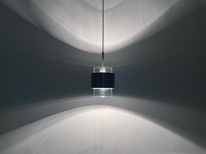 1 Light Hanging Indoor Kitchen Island Pendant Light Fixture,7.1" Drum Glass Metal Shade Pendant Ceiling Light Dark Gray Finish for Modern Farmhouse Dinning Over Sink