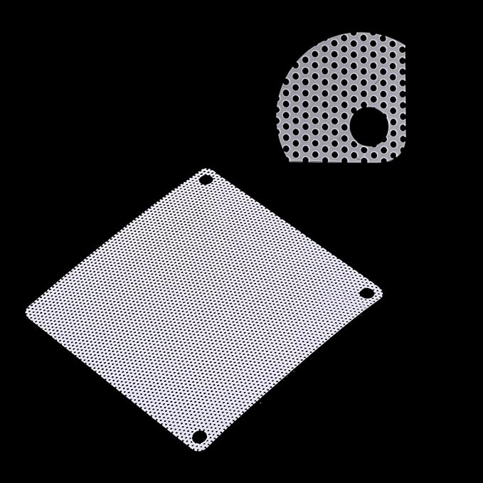 MECCANIXITY 140mm Computer Fan Filter Grills PVC Mesh Dustproof Case Cover for Computers, White Pack of 12