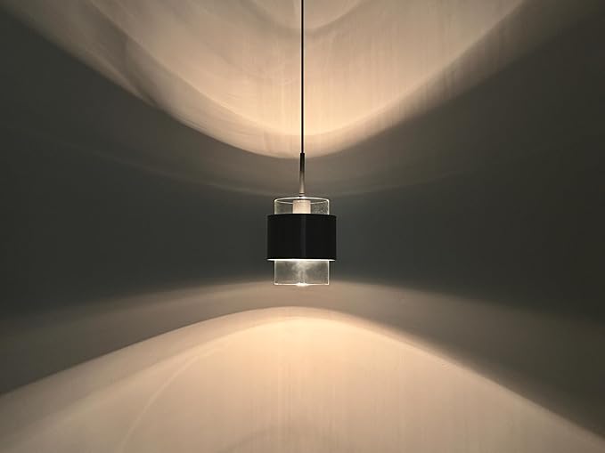 3 Pack 1 Light Hanging Kitchen Island Pendant Light 6" Drum Clear Glass Shade Indoor Pendant Ceiling Light Fixturess,Dark Gray Finish Modern Farmhouse Dinning Over Sink