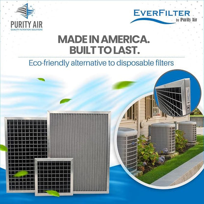 6x10x1 Electro-static Air Filter (1-Ct) AC Furnace Filter, Reusable & Washable 4-Stage Electrostatic Filter for Residential and Commerical HVAC (Actual Size:5.75 x 9.75 x 0.75 Inches)