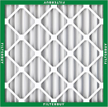 Filterbuy 10x10x2 Air Filter MERV 8 Essential Dust & Allergy Defense (5-Pack), Electrostatic Pleated HVAC AC Furnace Filters Replacement, Made in USA (Actual Size: 9.50 x 9.50 x 1.75)