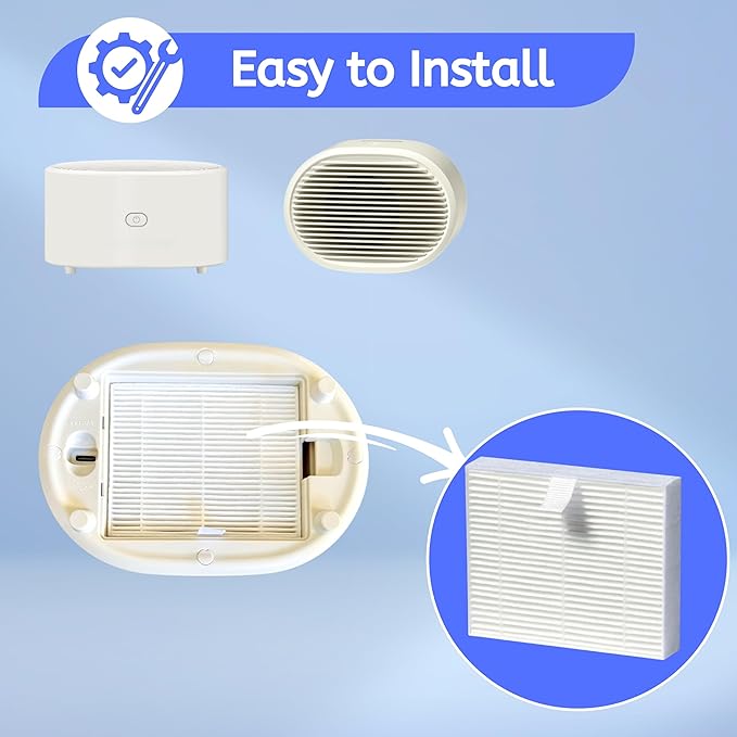 Nisipra AP03 HEPA Replacement Filter for Conair Air Purifier Portable Small Room AP03 4 Packs
