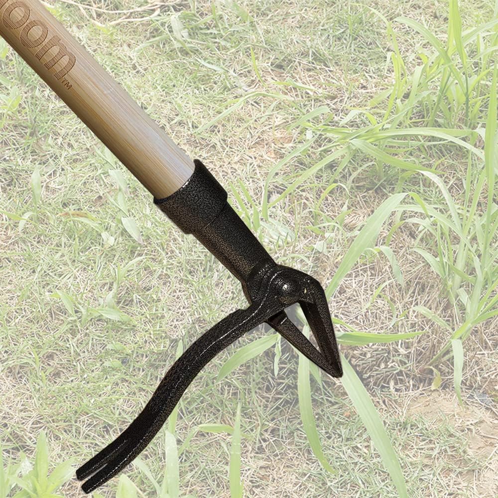 UpBloom - Stand Up Weed Puller Tool with Long Handle - Remover Yard and Garden for Easy Gardening - Durable Hand Supplies