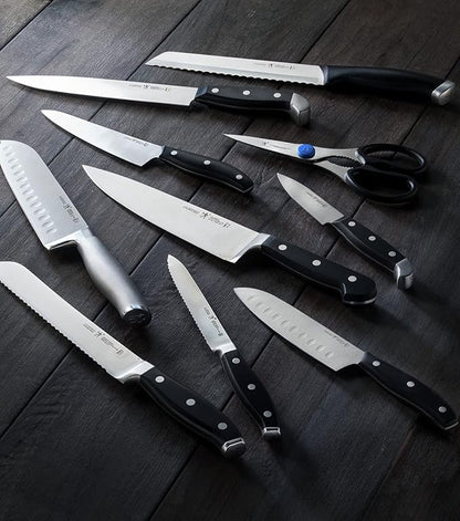 HENCKELS Statement Razor-Sharp 8-inch Slicing Knife, German Engineered Informed by 100+ Years of Mastery, Black/Stainless Steel
