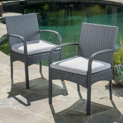 free-space KD disassembly and Assembly PE Imitation Rattan Dining Chair
