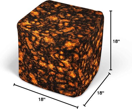 Hot Lava Pouf Ottoman (18 inches)