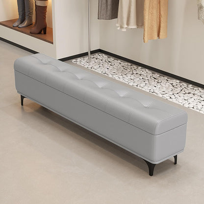 Modern Bedroom Bench with Storage Space, Hallway Seat Chest with Shoe Rack, Ultra-Narrow Gap — Slim Entryway, Living Room, and Shoe-Changing(B,80 * 35 * 45cm/31.5 * 13.8 * 17.7in)