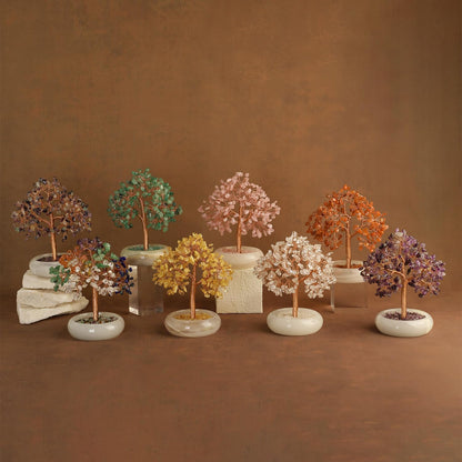 Seven Chakra Crystal Trees, Bonsai Tree, Money Tree, Healing Stones, Crystal Tree of Life, Desk Decor, Home Decor, Unique Birthday Gifts for Women Mom