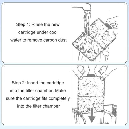 20pcs Filter Cartridges Compatible with Top Fin EF-S & BF5 BETTAFLO, 9.5x5.5cm/3.74x2.17in Fish Tank Filter Cartridge Replacement for Aquarium Water Filtration