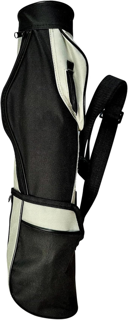Outset Stainless Steel Golf Club Grill Tool Set, Includes Tool Golf Bag, Spatula, BBQ Fork, and Tongs