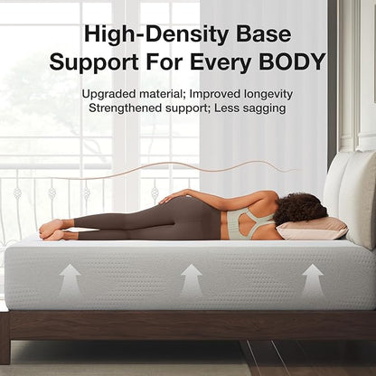 Novilla Queen Size Mattress, 14 inch Gel Memory Foam Mattress, Queen Mattresses for Cooling Night Sleep & Pressure Relief, CertiPUR-US Certified