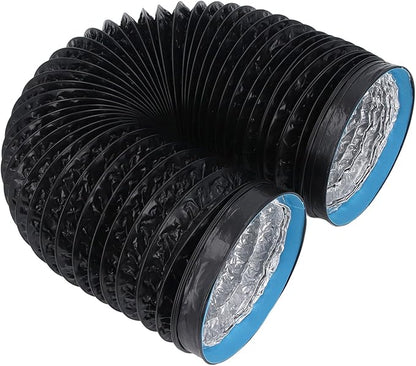 Respicefinem 7in Dryer Vent Exhaust Duct Hose Thickened PVC Aluminum Foil 6 56ft Flexible Insulated Air Ducting For Kitchens Greenhouses HVAC And Grow Rooms