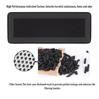 2PCS Air Filter Cartridges for Series 3D Printer, Activated Carbon Filter Cartridges with 1 Brush, Replacement Set for Cleaner Air During 3D Printing