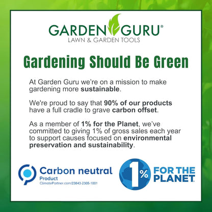 GARDEN GURU Professional Ratchet Pruning Shears Clippers – 4X Cutting Power – Ratcheting Garden Anvil Pruners Scissors - Ergonomic Grip - Makes Tough Cuts Easy - Great for Seniors & Arthritic Hands