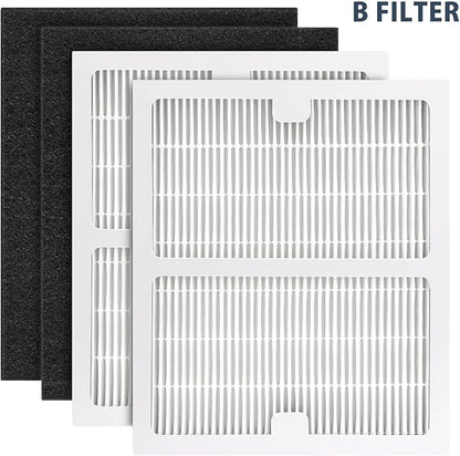 Replacement Filters b for Idylis AC-2125, AC-2126, IAF-H-100B, IAP-10-125, IAPC-40-140, IAP-10-150, IAP-10-050 Air Purifiers (2 Pack)