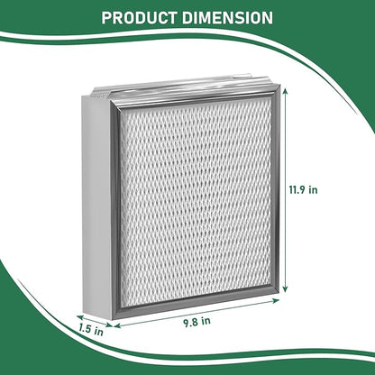 Carmerny 990-13 Humidifier Vapor Water Pad Filter Compatible with GeneralAire 990-13 G13 Humidifier Replacement Evaporator Pad Media Filter for Models 709 990 1040 1042 1137 SL16, GFI #7002, 4-Pack