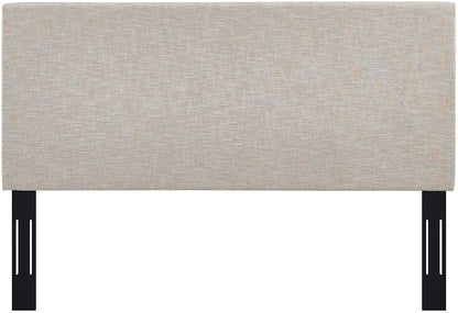 Modway Taylor Full/Queen Upholstered Linen Fabric Headboard, Beige