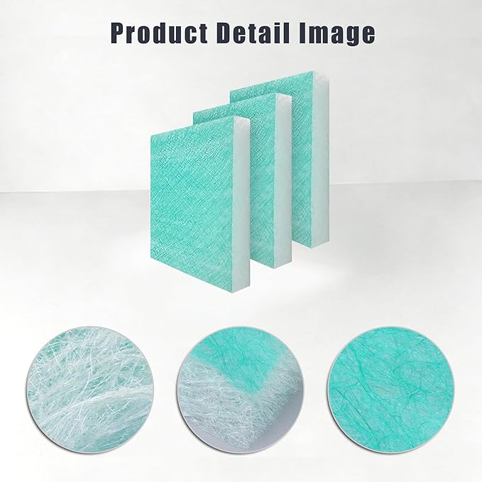 Spray Booth Air Filter Fiberglass Exhaust Green for Paint Booth 15g Green (24" x 24"(200/case))