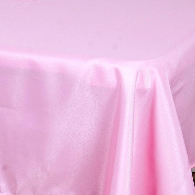 Efavormart 54x54 Pink Wholesale Linens Seamless Polyester Square Linen Tablecloth for Wedding Banquet Party Restaurant