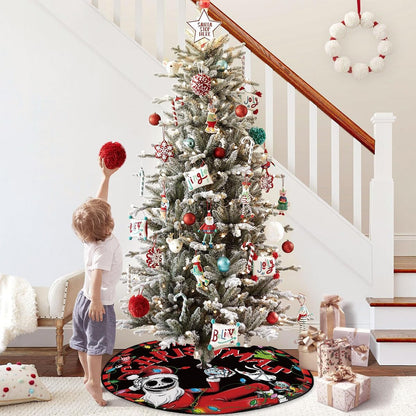 Christmas Tree Skirt 48'' Navidad Tree Collar Winter Xmas Tree Mat Indoor Outdoor Decor Merry Christmas Decorations for Home