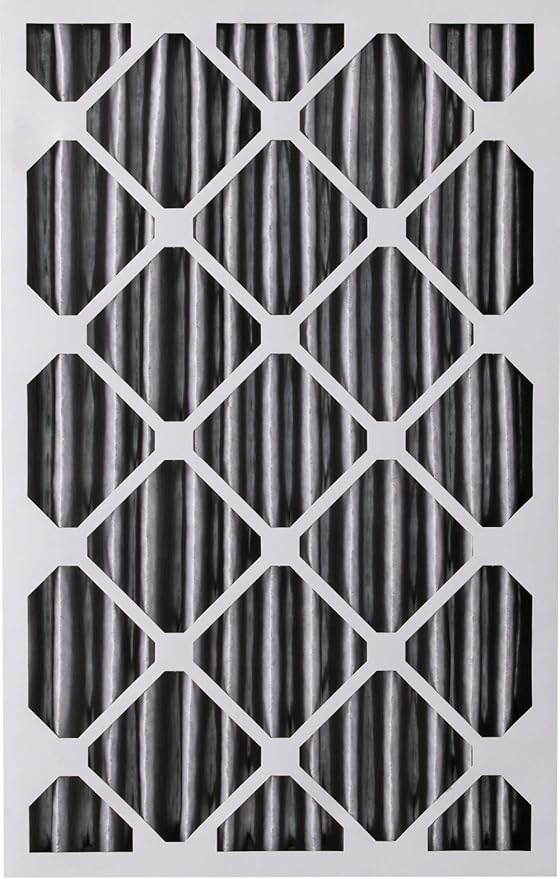 Nordic Pure 20x25x4 (Actual Size: 19 1/2 x 24 1/2 x 3 5/8) Pleated Air Filter MERV 12 Plus Carbon 1 Pack