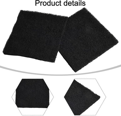Activated Carbon for Compost Bins, Square 8x8x0.5 cm, Replaceable Compost Bin Insert for Control, Long Lasting Air Purifying Filter, Natural Carbon