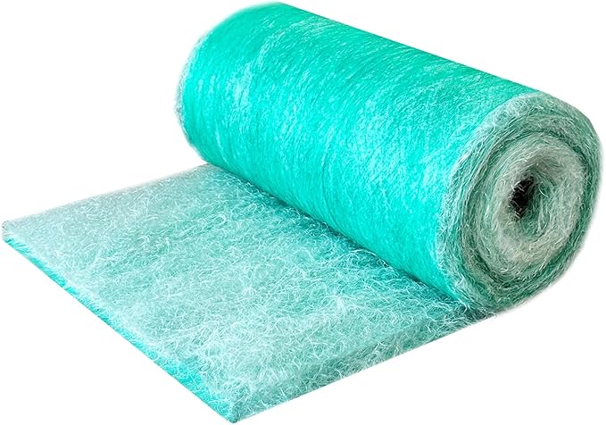 Fiberglass Paint Booth Filter Roll for Spray Booth 15-Gram Green 300ft (60" x 300ft)