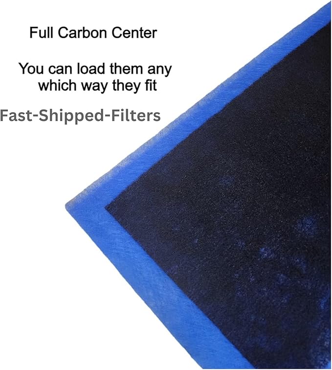 Fast-Shipped-Filters 10 Pack 16x25 Replacement Filter Pads Designed to Fit MicroPower Guard One Hour Air Cleaner Refill Blue