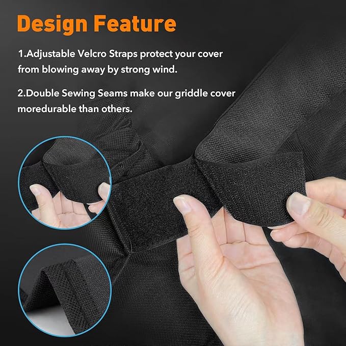 Heavy Duty 600D Polyester Cover Compatible with Pit Boss Charleston 1020 Pellet Grill Gas Griddle Combo PB1020NX Wood Pellet Grill with Handles, All Weather Protection Waterproof Cover