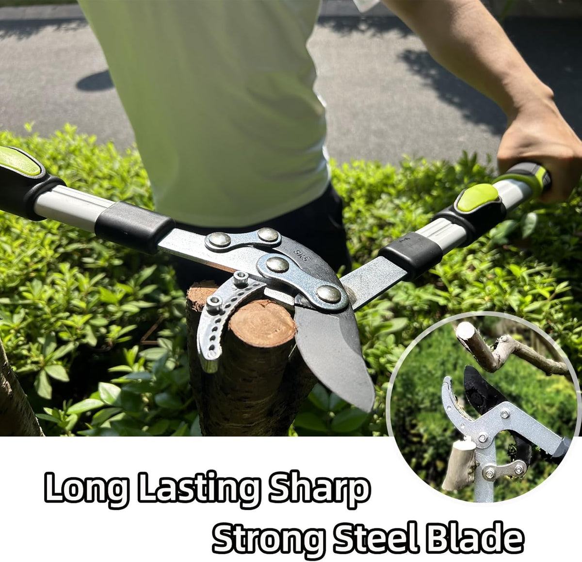 Loppers for Tree Trimming Heavy Duty Branch Cutter with Compound Action, Effortless Tree Pruner Extendable 28-41" Loppers for Gardening, Long Handle Pruning Shears with 2" Clean Cut Capacity