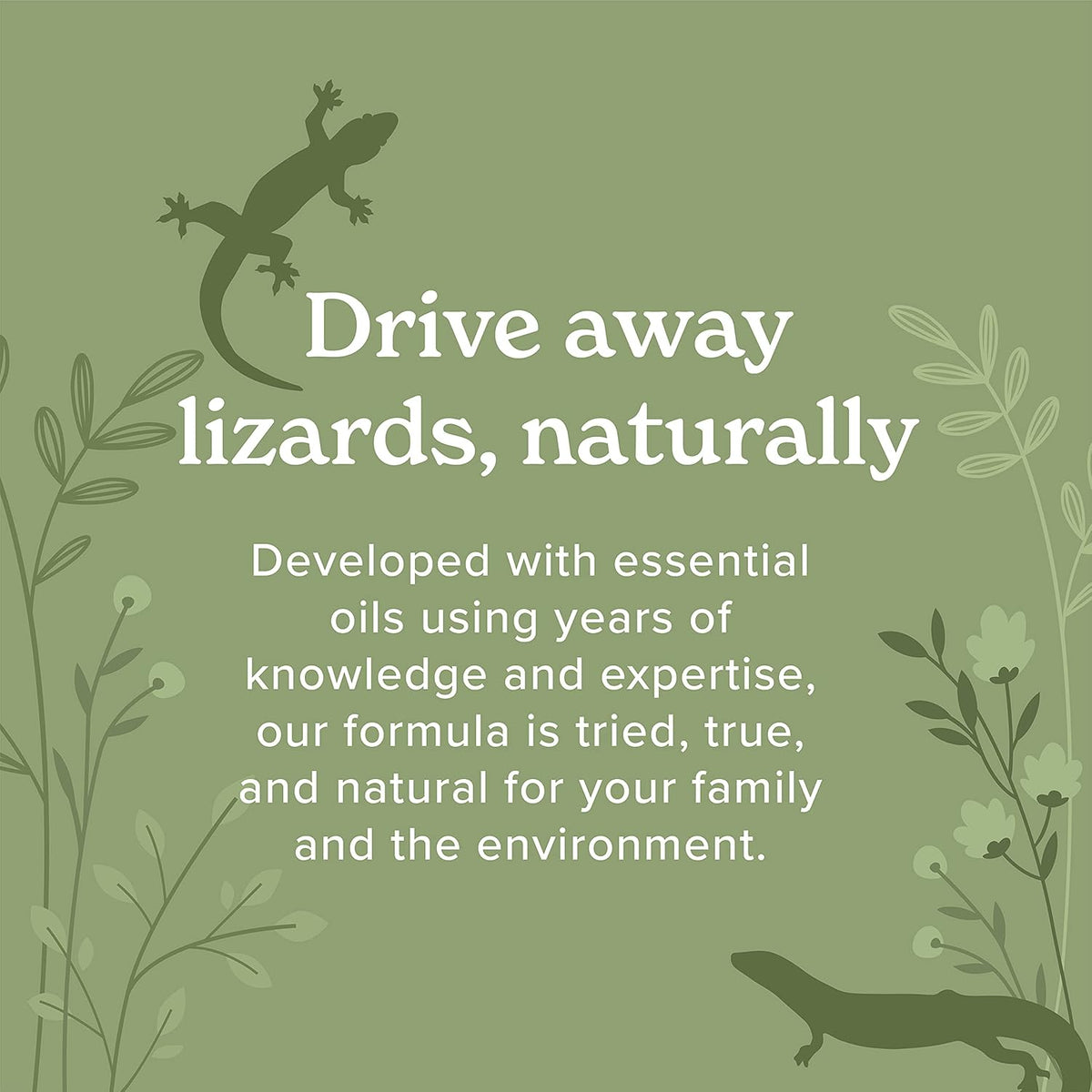 Lizard Control Spray - 32 oz - Natural Peppermint Formula - Indoor & Outdoor Use - Keeps Iguanas Away - Safe Around Kids & Pets
