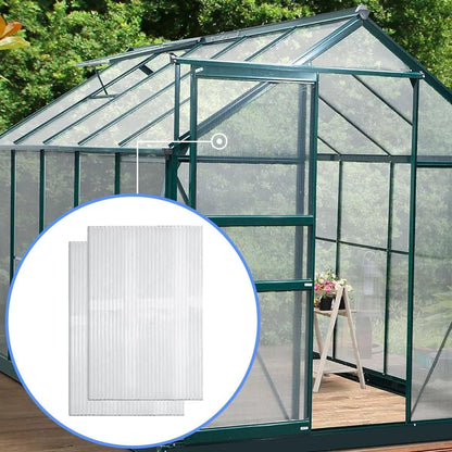 DGSL 20 Pcs Polycarbonate Greenhouse Panels, 4' x 2' x 0.16'' Twin-Wall Panels, Polycarbonate Sheet for All Weather Outdoor Garden and Greenhouse Covering