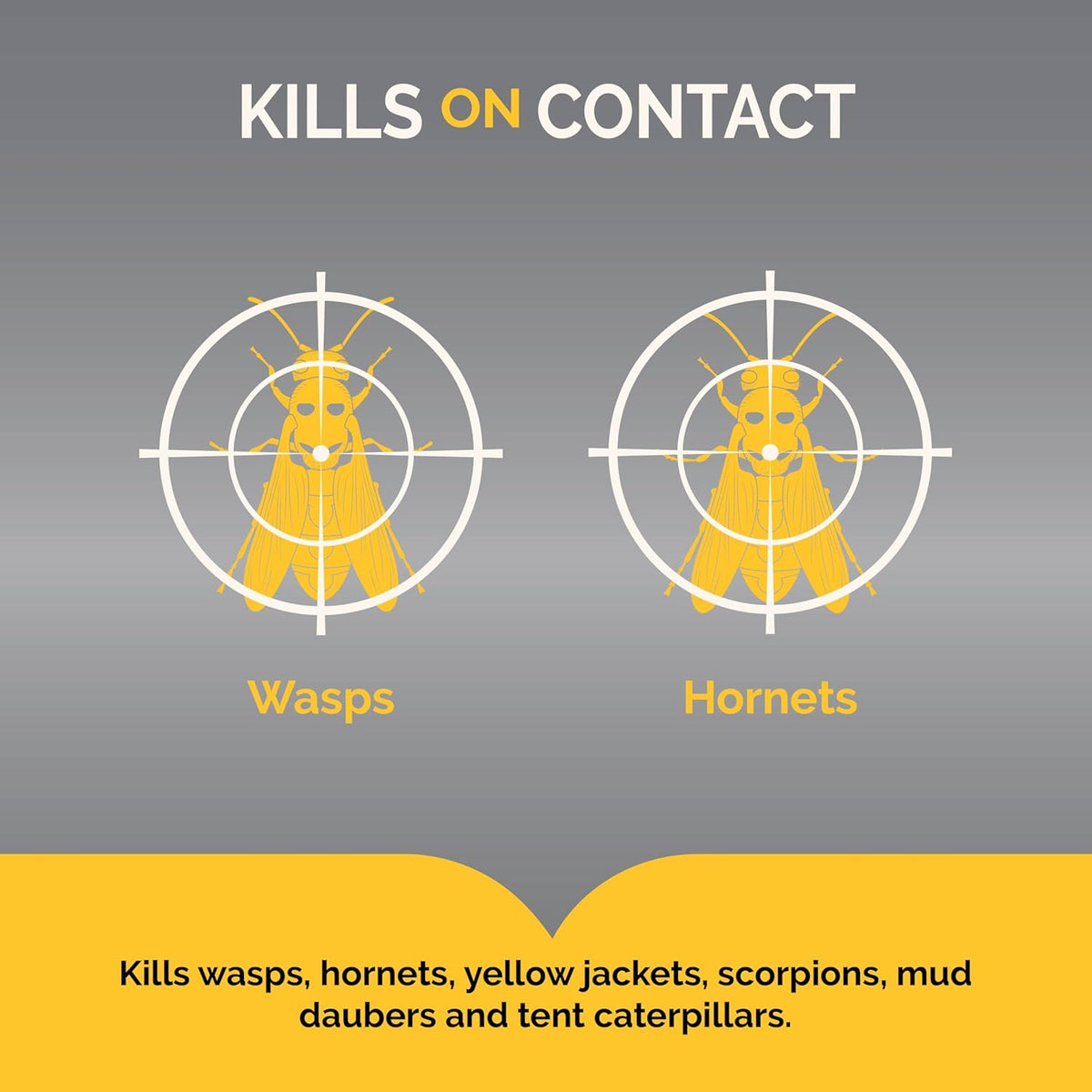 Hot Shot Wasp & Hornet Killer Spray, For Insects Eliminates the Nest, Sprays Up To 27 Feet, 14 fl Ounce, 2 Pack