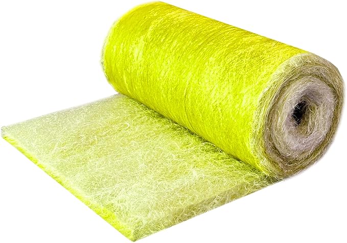Fiberglass Paint Booth Filter Roll, for Spray Booth 22-Gram Yellow 200ft (30" x 200ft)
