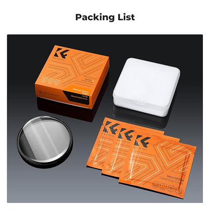 K&F CONCEPT 77mm Bilateral Blur Ghost Motion Filter Super Speed Effects for Camera Lens Clear Optical Glass with Cleaning Cloth