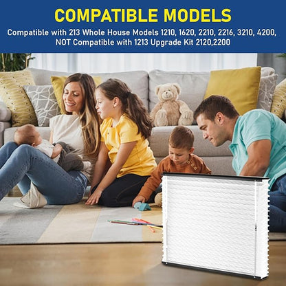 2Pack 213 Replacement Filter Compatible with AprilAire Size: 20x25x4 Whole House Air Purifiers model:1210, 1620, 2210, 2216, 3210, 4200, MERV 13