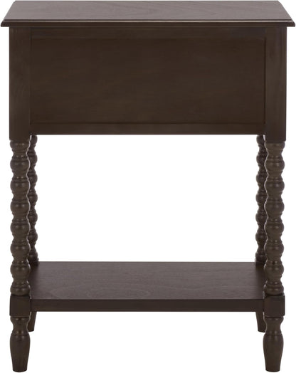 SAFAVIEH Furniture - Athena 3-Drawer Console Table - Dark Chocolate - Solid Wood - Farmhouse Classic Design - Ideal for Entryway, Living Room, Hallway, 23.5" W x 13" D x 29.5" H (CNS5703D)